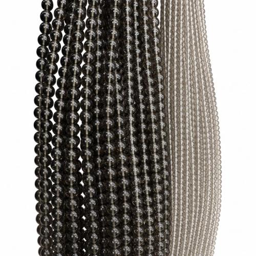 Edelstein Schmuckperlen, Eis Obsidian, rund, DIY & verschiedene Größen vorhanden, verkauft per ca. 38 cm Strang