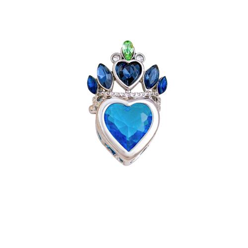 Befestigter Zirkonia Messing Anhänger, Herz, plattiert, DIY & verschiedene Stile für Wahl & Micro pave Zirkonia, pendant size 13-16mm, verkauft von PC