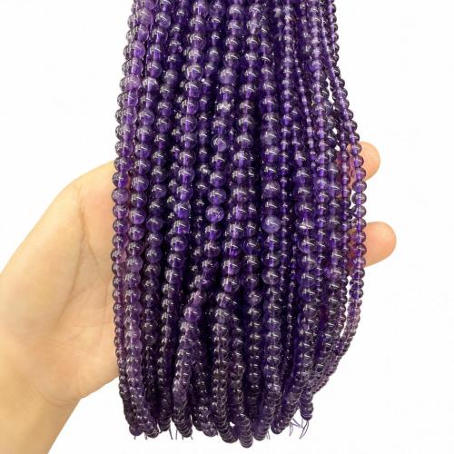 Natürliche Amethyst Perlen, DIY & verschiedene Größen vorhanden, Grade A, verkauft per ca. 38 cm Strang