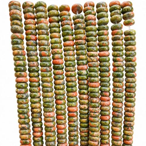 Gemstone Jewelry Beads, Abacus, polished, DIY & different materials for choice, 3x8mm, Approx 58PCs/Strand, Sold By Strand