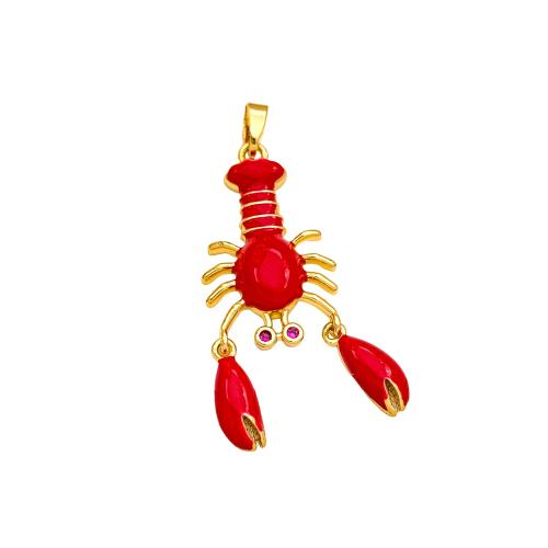 Messing Schmuck Anhänger, goldfarben plattiert, DIY & verschiedene Stile für Wahl & Emaille, verkauft von PC