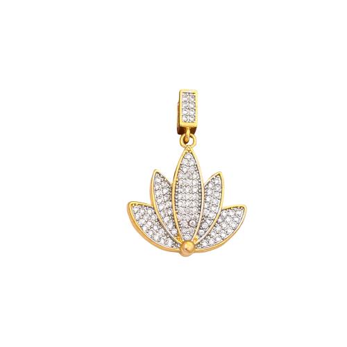 Cúbicos Circonia Colgante Latón Micro pavimenta, metal, chapado, Bricolaje & diferentes estilos para la opción & micro arcilla de zirconia cúbica, pendant size 17-22mm, Vendido por UD