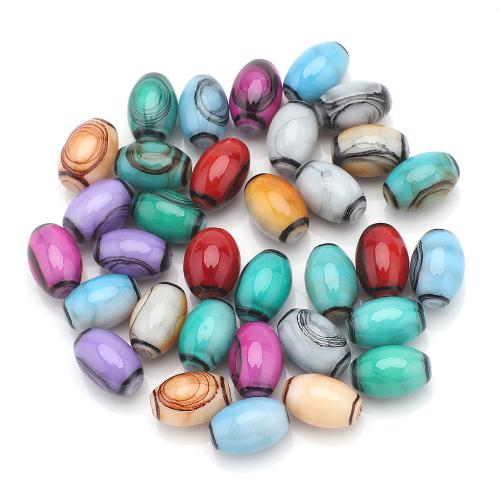 Mode Glasperlen, Glas, plattiert, DIY, keine, 8x12mm, 30PCs/Tasche, verkauft von Tasche