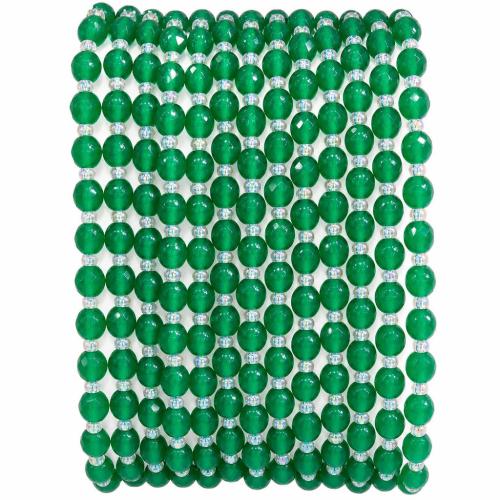 Gemstone Jewelry Beads, Flat Round, DIY & different materials for choice & faceted, 6mm, Approx 44PCs/Strand, Sold By Strand