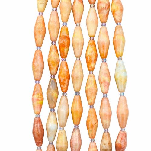Edelstein Schmuckperlen, Impression Jaspis, DIY, keine, 8x20.50mm, ca. 9PCs/Strang, verkauft von Strang