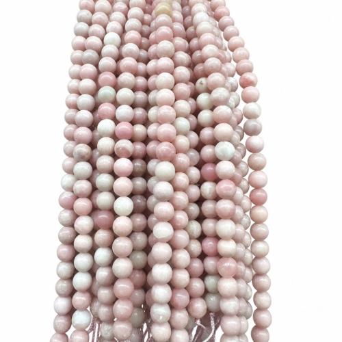 Perles bijoux en pierres gemmes, opale rose, Rond, DIY & Chinois & normes différentes pour le choix, Vendu par Environ 38 cm brin