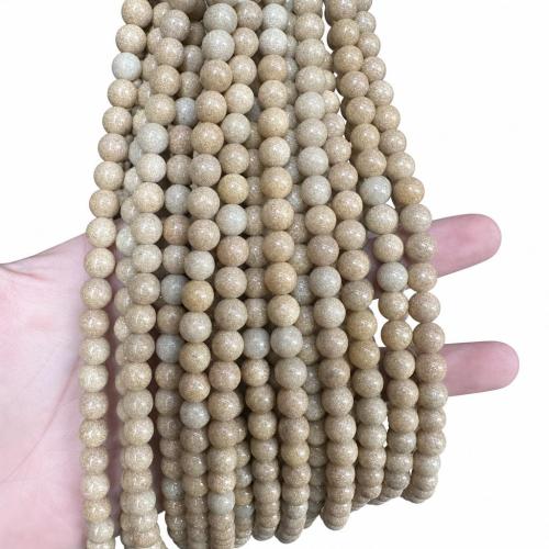 Perles en verre aventuriné, pierre d'or, Rond, DIY & normes différentes pour le choix, Vendu par Environ 38 cm brin