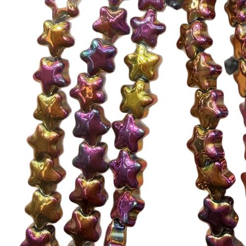 Abalorios de Cristal Murano hecho a mano, Cristal de murano, Estrella, Bricolaje, más colores para la opción, 4mm, aproximado 80PCs/Sarta, Vendido por Sarta