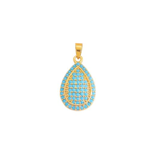 Cúbicos Circonia Colgante Latón Micro pavimenta, metal, chapado, Bricolaje & diferentes estilos para la opción & micro arcilla de zirconia cúbica, pendent size 11-20mm, Vendido por UD