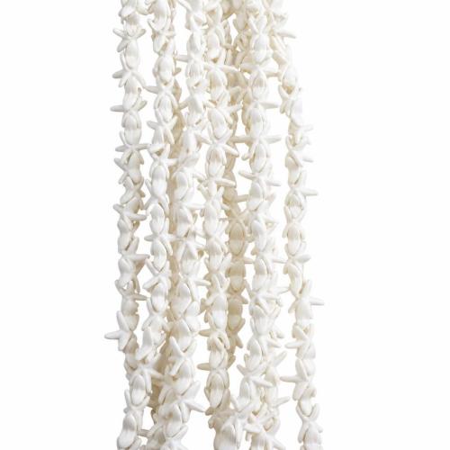 Turquesa sintético Abalorio, Bricolaje & diferentes estilos para la opción, Blanco, longitud:aproximado 38 cm, 10Strandsfilamento/Grupo, Vendido por Grupo