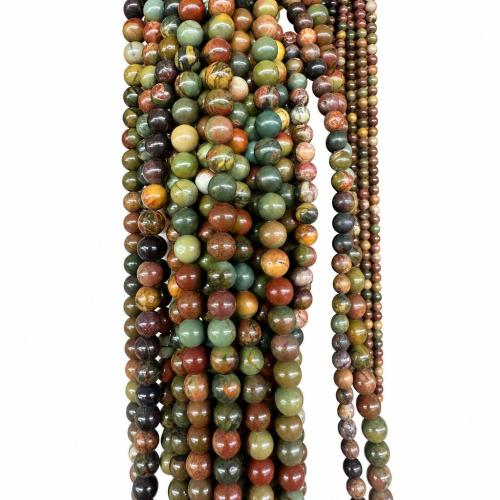 Perles bijoux en pierres gemmes, Pin rouge, Rond, DIY & normes différentes pour le choix, Vendu par Environ 38 cm brin