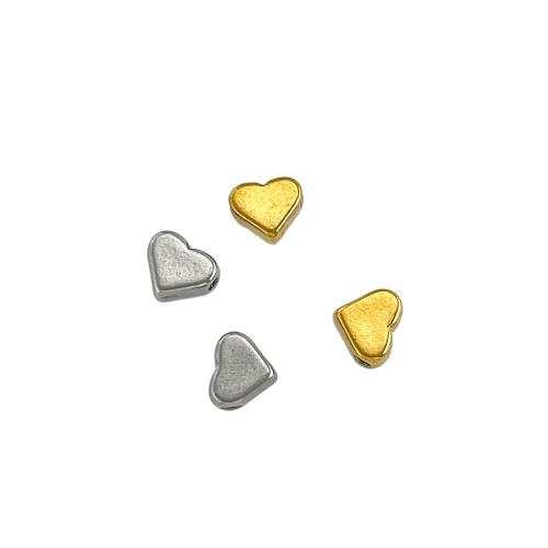Stainless Steel Spacer Beads, 304 Stainless Steel, Heart, plated, DIY & different styles for choice, Sold By PC