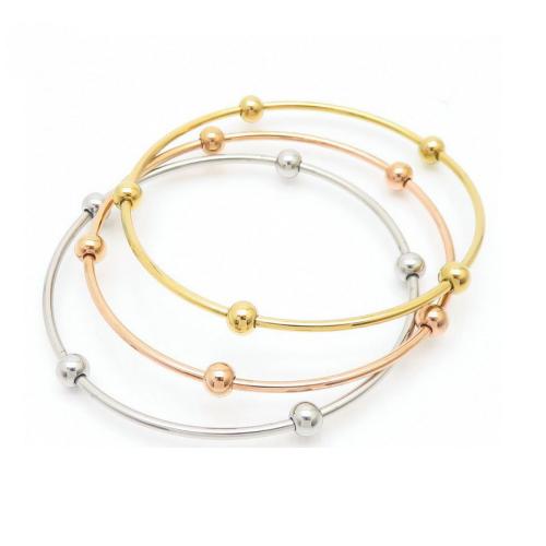 304 Stainless Steel Bangle, plated, Unisex & different size for choice, more colors for choice, 7PCs/Set, Sold By Set