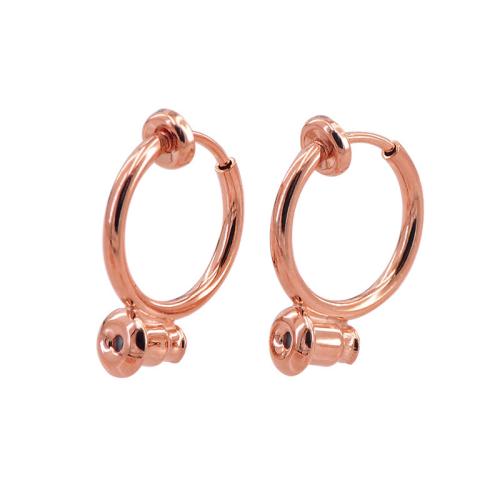 Brass Clip On Earring Finding, plated, DIY, more colors for choice, 13mm, Sold By Pair