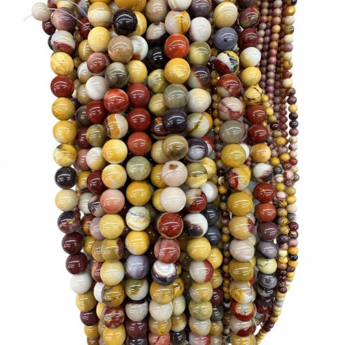 Gemstone Jewelry Beads, Yolk Stone, Round, DIY & different size for choice, Sold Per Approx 38 cm Strand