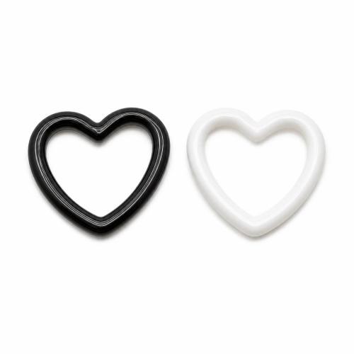 Opaque Acrylic Beads, Heart, DIY & hollow, more colors for choice, 30mm, 200PCs/Bag, Sold By Bag