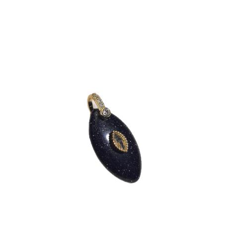 Gemstone Jewelry Pendants, with Brass, Teardrop, DIY & different materials for choice & micro pave cubic zirconia, 17x25mm, Sold By PC