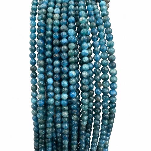 Gemstone Jewelry Beads, Apatites, Round, DIY & different size for choice, blue, Sold Per Approx 38 cm Strand