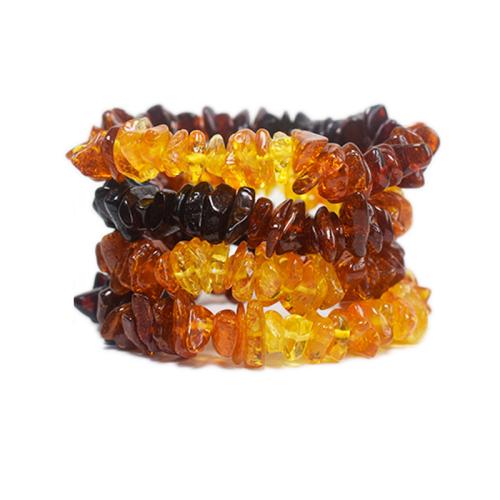 Amber Bracelet, fashion jewelry & Unisex, Random Color, beads size 9-12mm, Length:Approx 16 cm, Sold By PC