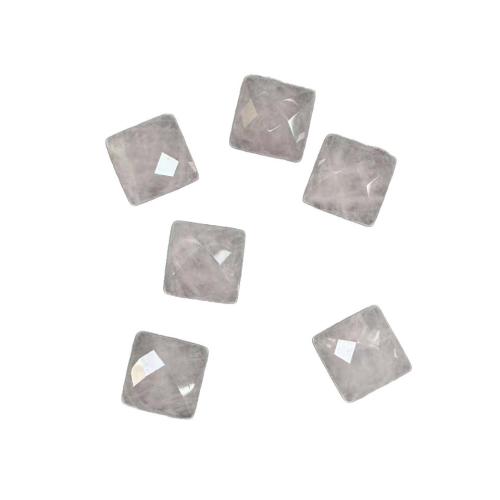 Natural Gemstone Cabochons, Square, polished, DIY & different materials for choice & faceted, 9mm, Sold By PC