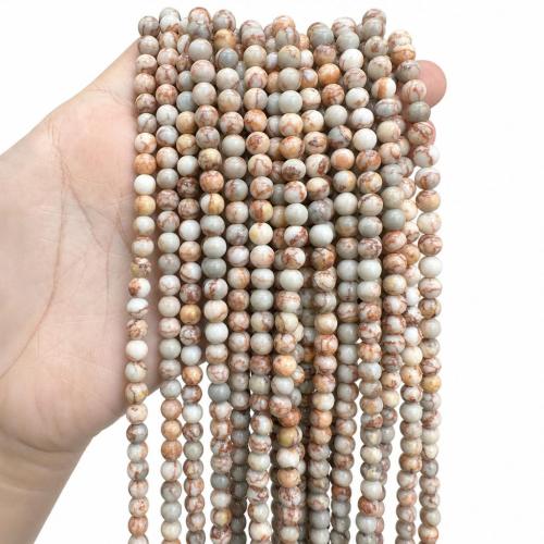 Gemstone Jewelry Beads, Network Stone, Round, DIY & different size for choice, Sold Per Approx 38 cm Strand