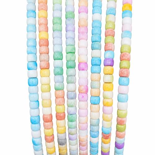 Crackle Glass Beads, DIY, more colors for choice, 6x8mm, 20Strands/Lot, Sold By Lot