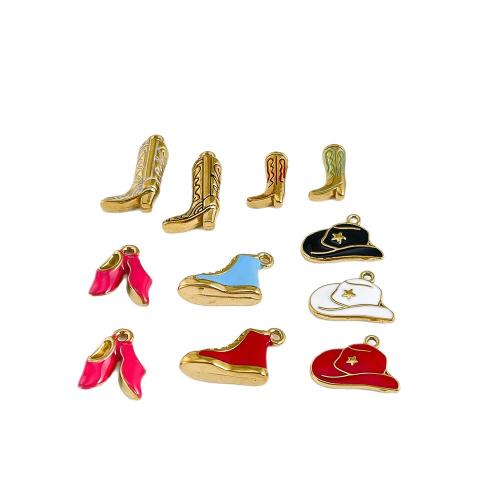 Stainless Steel Pendants, plated, DIY & different styles for choice & enamel, more colors for choice, 10PCs/Bag, Sold By Bag