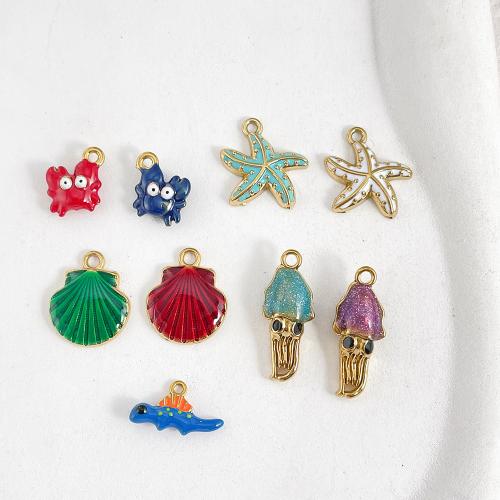 Stainless Steel Animal Pendants, plated, DIY & different styles for choice & enamel, more colors for choice, 10PCs/Bag, Sold By Bag