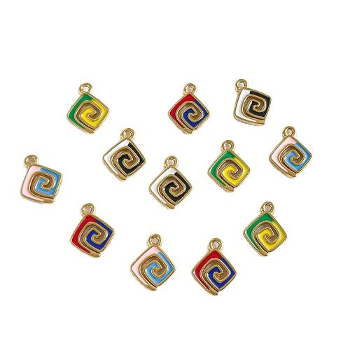 Stainless Steel Pendants, plated, DIY & enamel, more colors for choice, 11x14mm, 10PCs/Bag, Sold By Bag