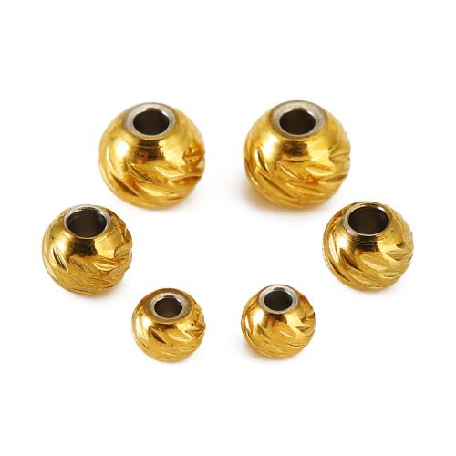Stainless Steel Spacer Beads, 304 Stainless Steel, Round, Vacuum Ion Plating, DIY, more colors for choice, Sold By PC