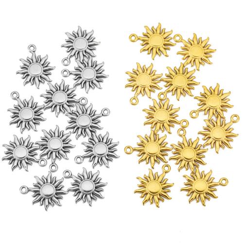 Stainless Steel Pendants, 304 Stainless Steel, Sun, Vacuum Ion Plating, DIY, more colors for choice, Sold By PC
