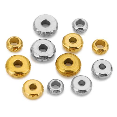 Stainless Steel Spacer Beads, 304 Stainless Steel, Rondelle, Vacuum Ion Plating, DIY, more colors for choice, Sold By PC