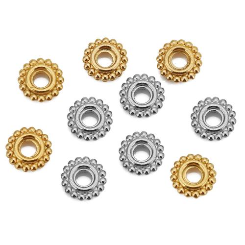 Stainless Steel Spacer Beads, 304 Stainless Steel, Rondelle, Vacuum Ion Plating, DIY, more colors for choice, 6mm, Sold By PC