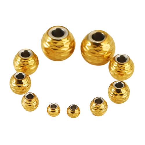 Stainless Steel Spacer Beads, 304 Stainless Steel, Round, Vacuum Ion Plating, DIY, more colors for choice, Sold By PC