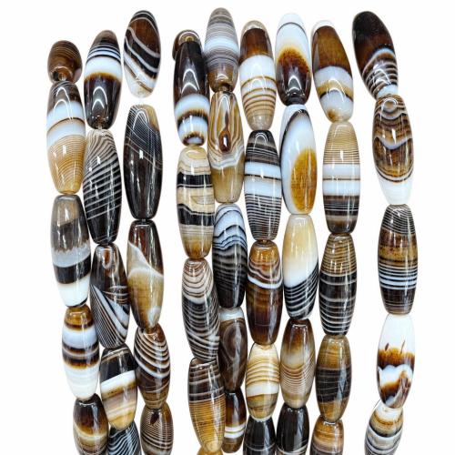 Agate Jewelry Beads, polished, DIY, more colors for choice, 10x30mm, Sold Per Approx 38 cm Strand