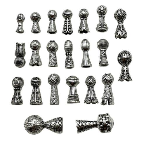 Tibetan Style End Cap, plated, DIY & different styles for choice, 500G/Lot, Sold By Lot