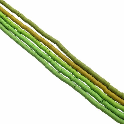 Polymer Clay Beads, DIY, more colors for choice, 390x5x5mm, 50Strands/Lot, Sold By Lot