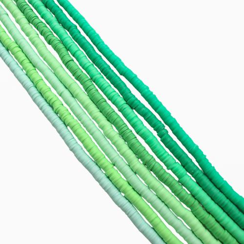 Polymer Clay Beads, DIY, more colors for choice, 390x5x5mm, 50Strands/Lot, Sold By Lot