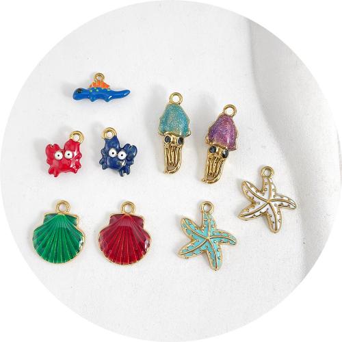 Stainless Steel Animal Pendants, plated, DIY & different styles for choice & enamel, more colors for choice, 10PCs/Bag, Sold By Bag