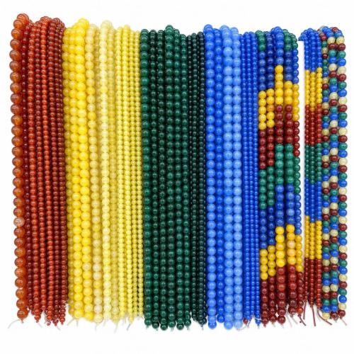 Natural Crackle Agate Beads, Round, DIY & different size for choice, more colors for choice, Sold Per Approx 38 cm Strand