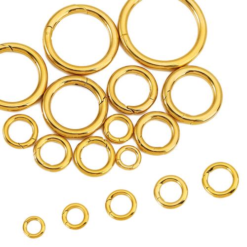 Stainless Steel Jewelry Clasp, 304 Stainless Steel, Donut, Vacuum Ion Plating, DIY, more colors for choice, Sold By PC