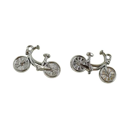 Bijoux pendentifs en acier inoxydable , Acier inoxydable 304, vélo, Placage, DIY, plus de couleurs à choisir, 26x16mm, Vendu par PC