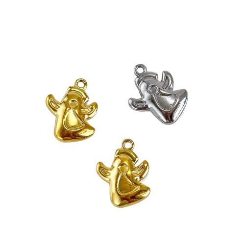 Bijoux pendentifs en acier inoxydable , Acier inoxydable 304, fantôme, Placage, Halloween Design & DIY, plus de couleurs à choisir, 12x14mm, Vendu par PC
