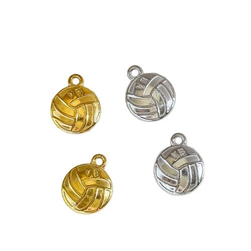 Bijoux pendentifs en acier inoxydable , Acier inoxydable 304, Volley-ball, Placage, DIY, plus de couleurs à choisir, 14x171mm, Vendu par PC
