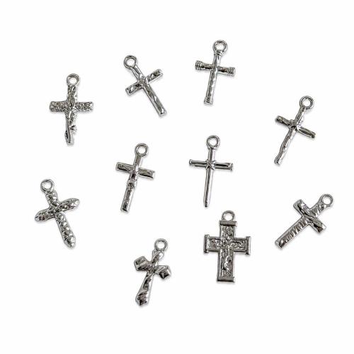 Stainless Steel Cross Pendants, 304 Stainless Steel, DIY & different styles for choice, original color, Sold By PC
