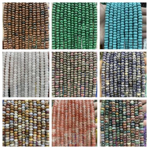 Gemstone Jewelry Beads, Abacus, DIY & faceted, more colors for choice, 5x8mm, Sold Per Approx 38 cm Strand
