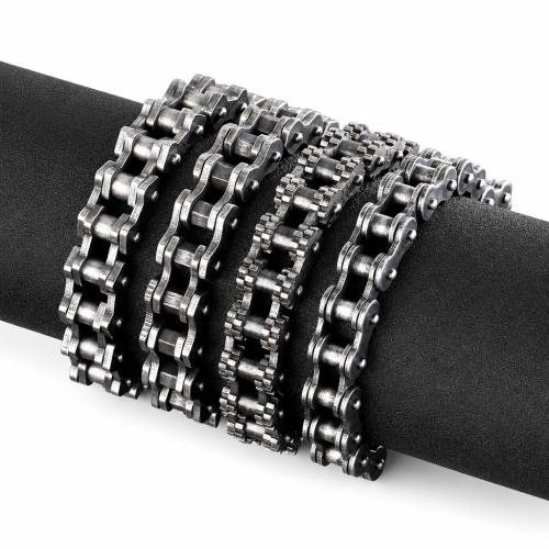 Titanium Steel Bracelet, vintage & for man, more colors for choice, 230x12mm, Sold By PC