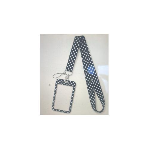 Polyester Lanyard Card Holder, with Plastic, printing, Unisex, Length:Approx 17.7 Inch, Sold By PC