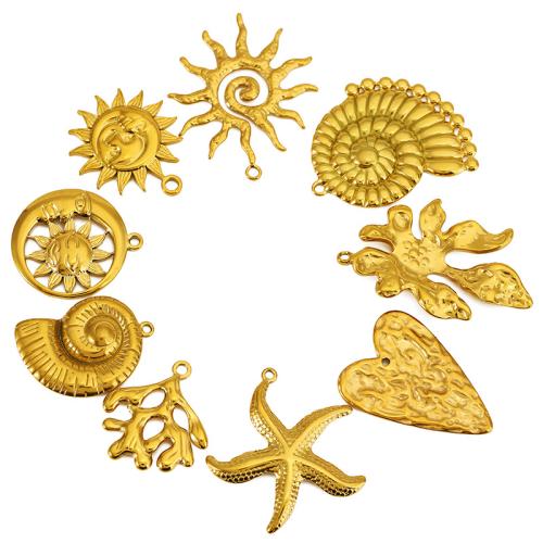 Edelstahl Schmuck Anhänger, 304 Edelstahl, DIY & verschiedene Stile für Wahl, verkauft von PC