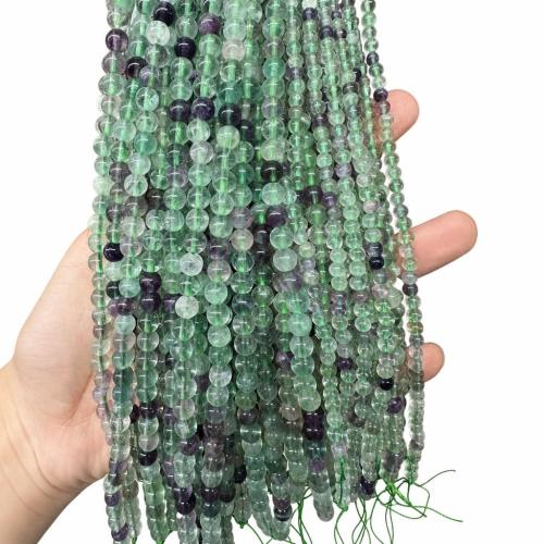 Natural Fluorite Beads, Colorful Fluorite, Round, DIY & different size for choice, Sold Per Approx 38 cm Strand